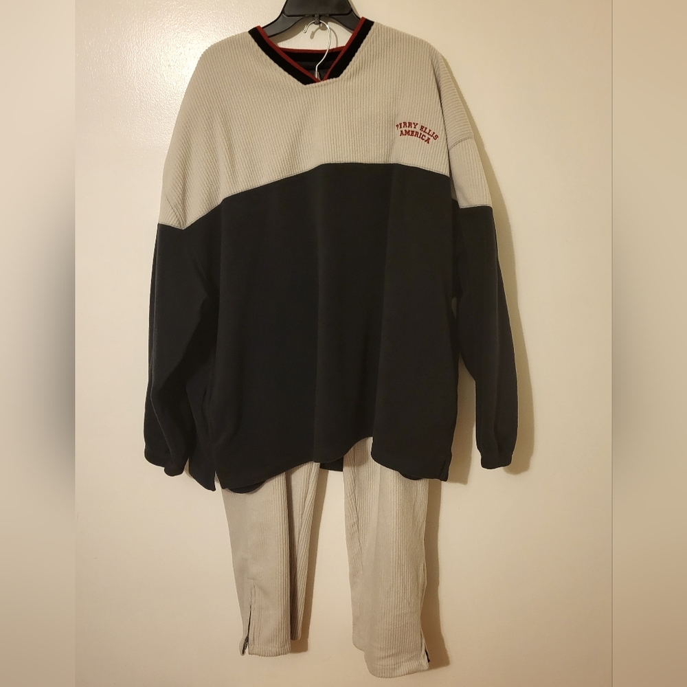Vintage Perry Ellis sweat suit
